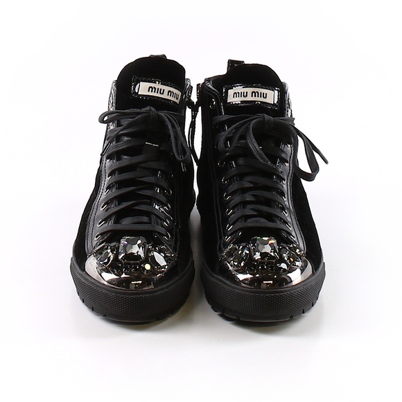 miu miu high top sneakers